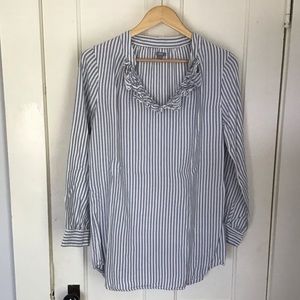 Aerie blue striped shirt
